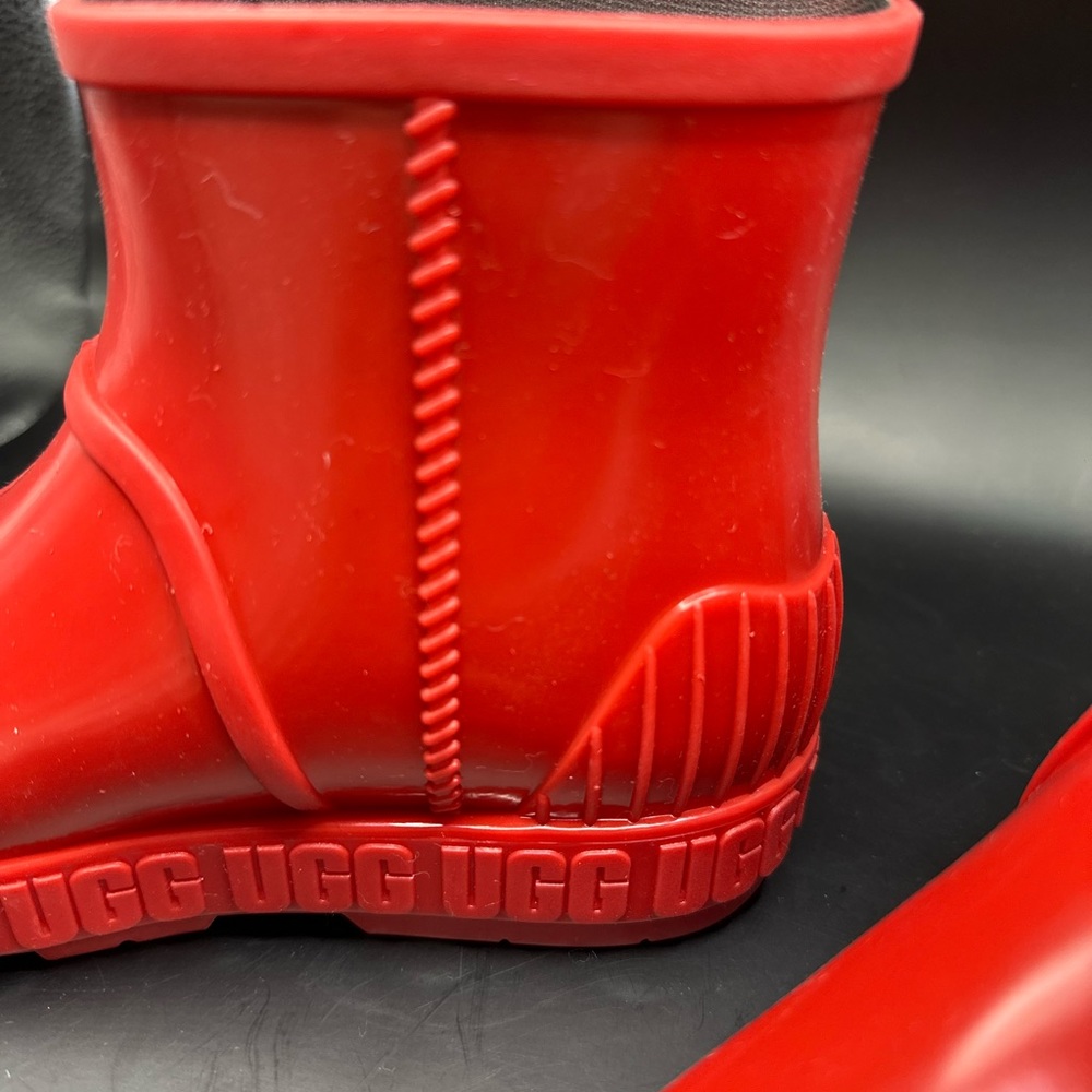 New KIDS SIZE 2 TAFFY Red UGG DRIZLITA TPE RAIN SNOW BOOTS 1130361K - Picture 6 of 11